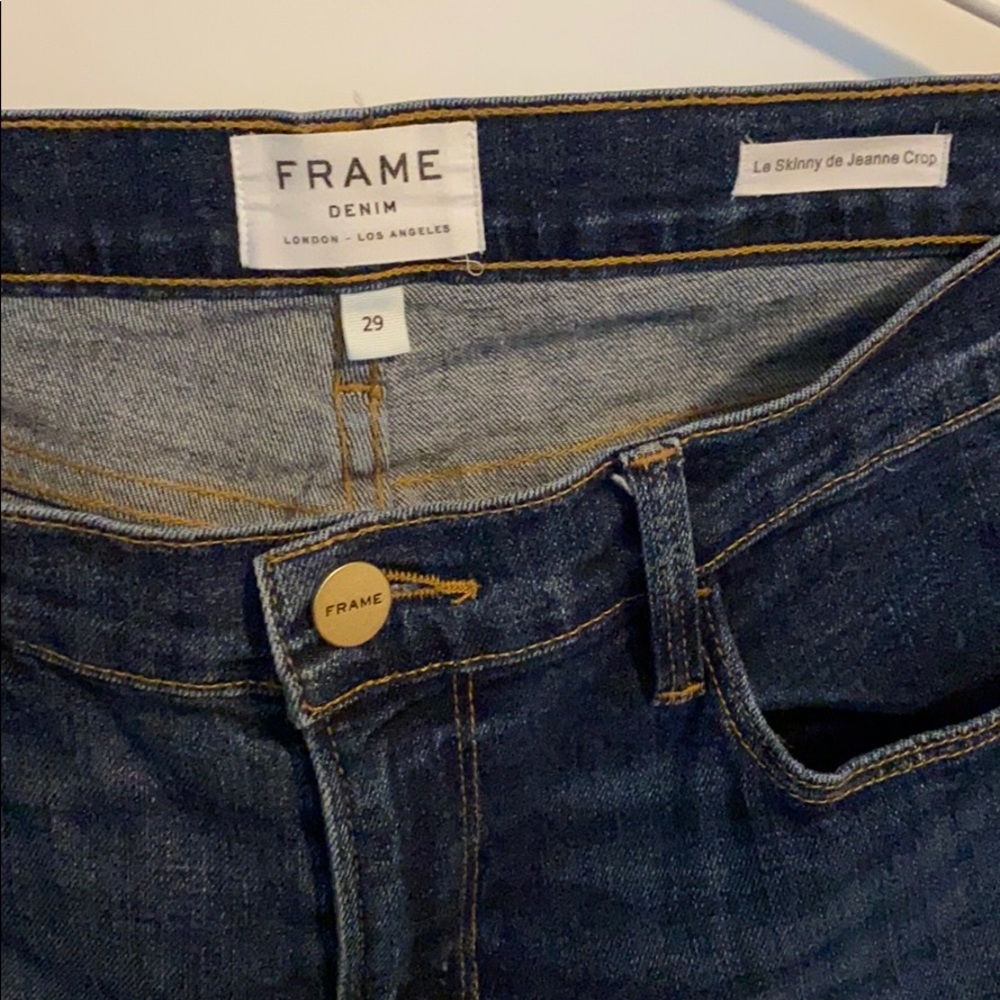 SALE Frame Le Skinny De Jeanne Crop 29 Stretch EUC - Picture 2 of 6
